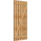 Ekena Millwork Spaced Board-n-Batten Shutters w/Z-Bar, Rough Sawn Western Red Cedar, 34 3/4W x 71H, PR RBS06Z35X071RWR - alternate 5